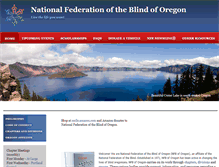 Tablet Screenshot of nfb-oregon.org